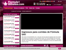 Tablet Screenshot of formula1bilhetes.com